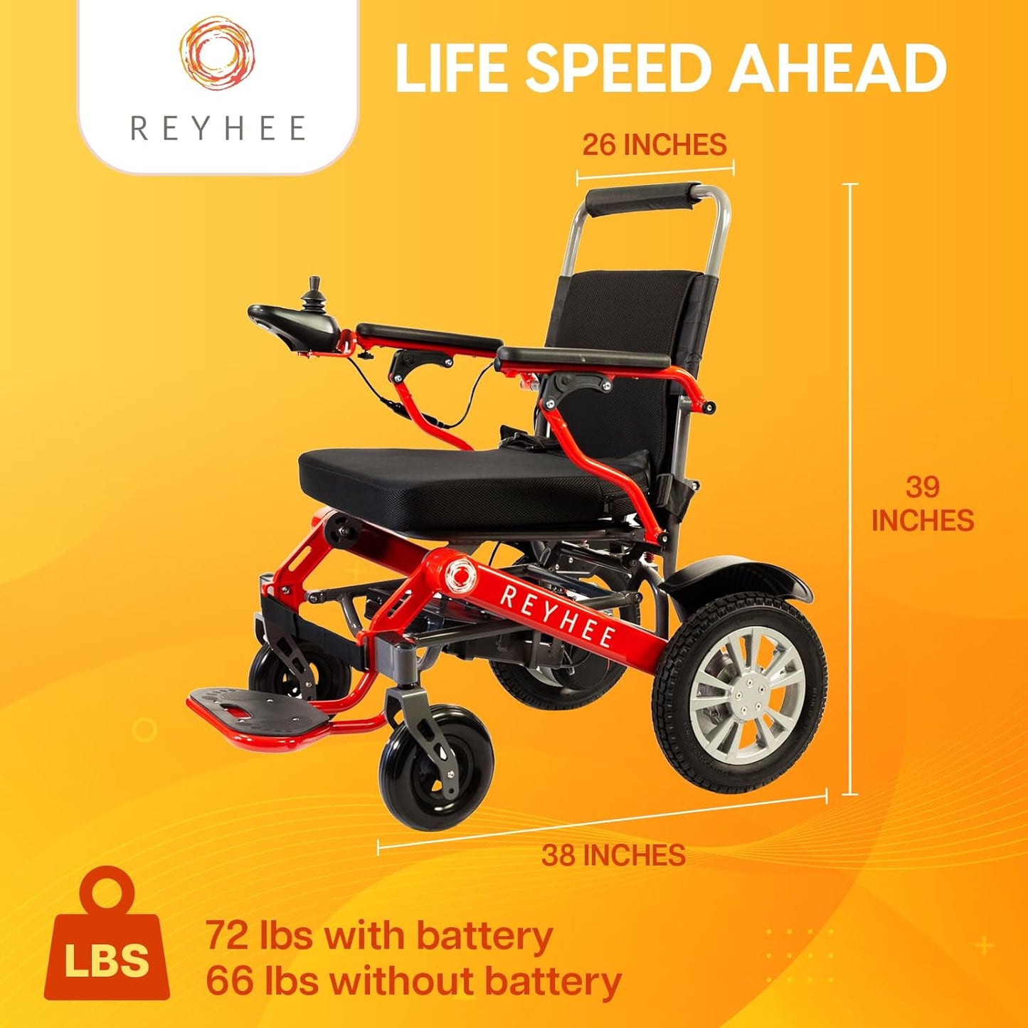 Foldable Electric Wheelchair Roamer Reyhee