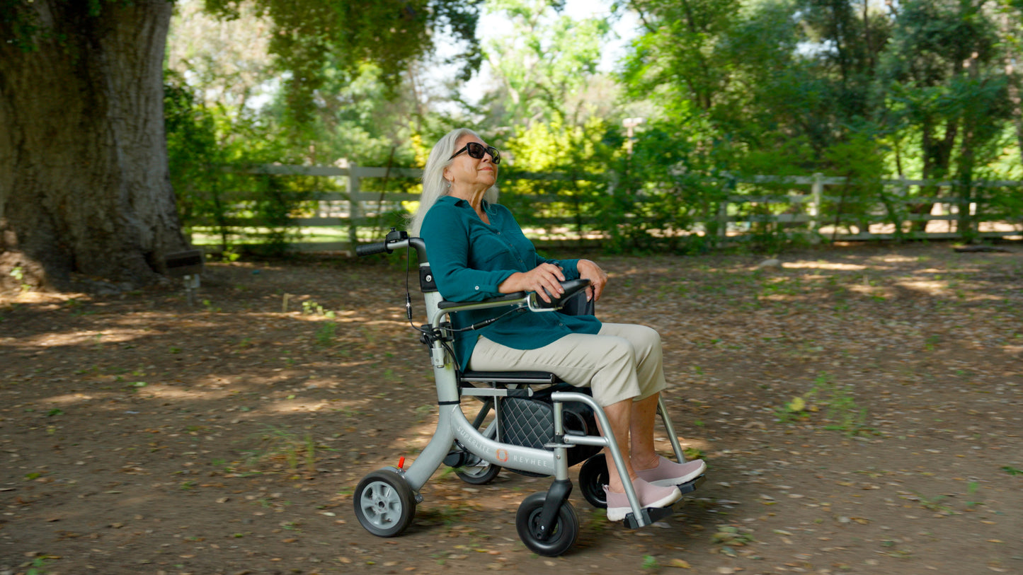 Folding Electric Wheelchair & Rollator 3-in-1 SUPERLITE