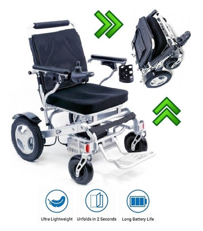 Foldable Electric Wheelchair - Lightweight - Karman Tranzit-Go