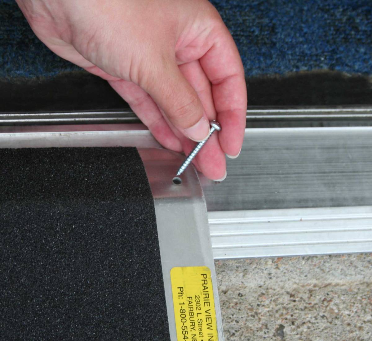 Wheelchair Door Entry Ramp Threshold PVI